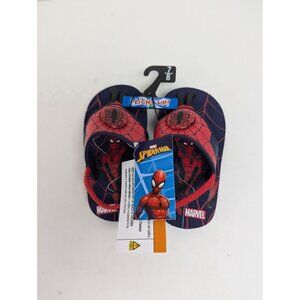 Spiderman Light Up Sandals Boys Size 7/8 Red Spidey Shoes Marvel